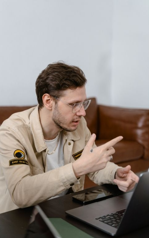 focused worker